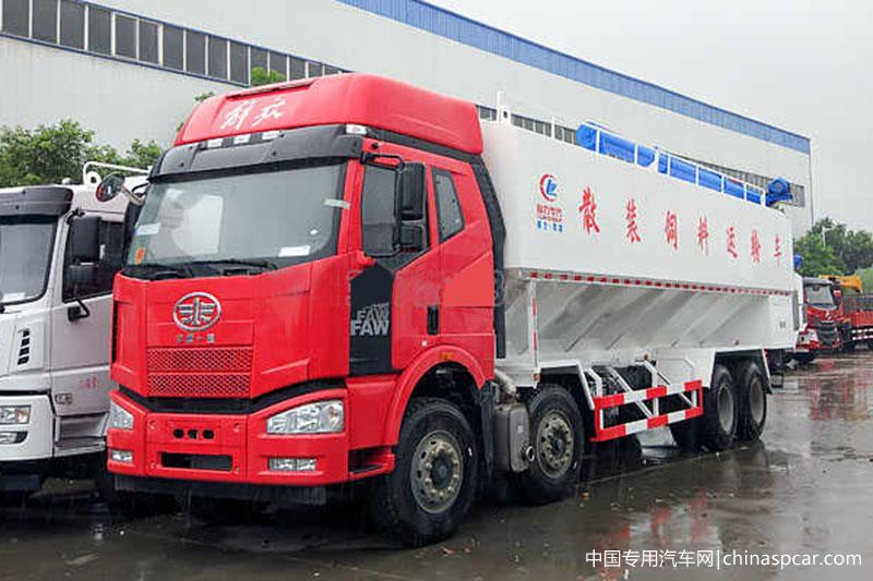 解放J6前四后八40方飼料車 解放J6前四后八40方飼料車